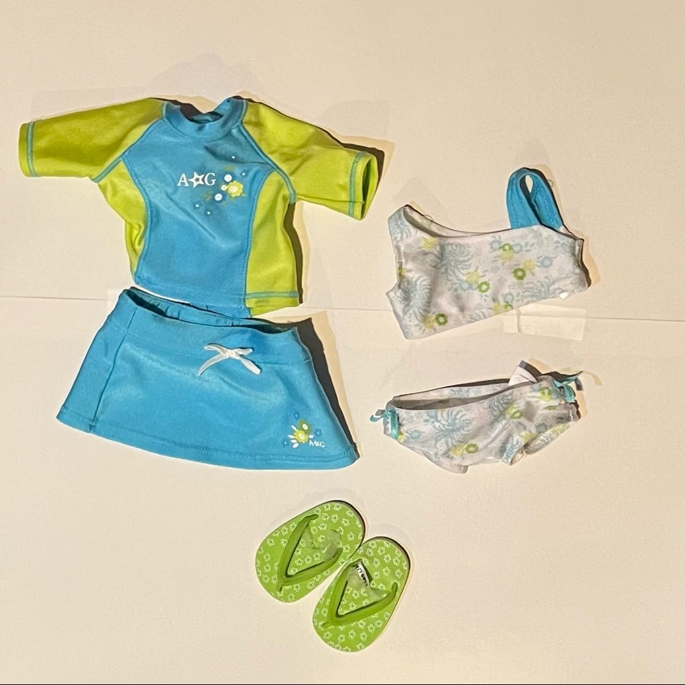 American Girl Doll 4 Piece Swim Set